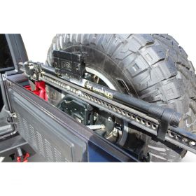 TJM REAR OPTIONAL TIRE CARRIER BLACK STEEL RIGHT HAND